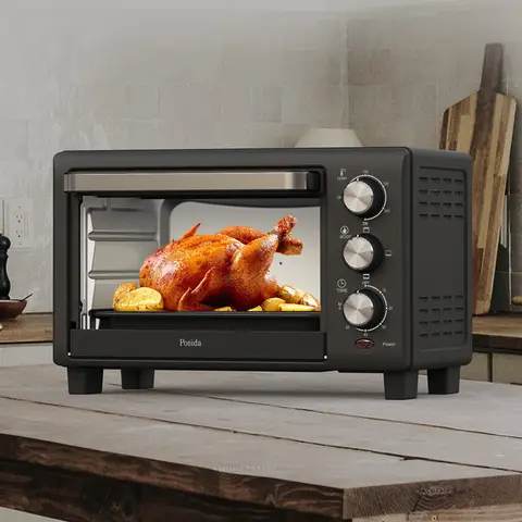 Posida Oven, No. TO1401, 1200W, 220V-240V (50/60Hz), 100-230°C temperature control, 4pcs stainless steel heating elements