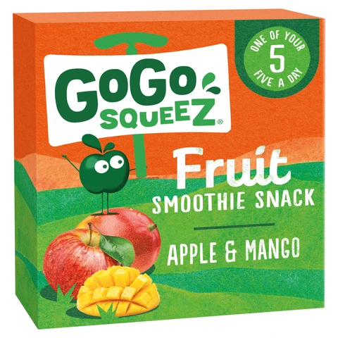 Go Go Squeez Fruit Snack Apple Mango 4 x 90g