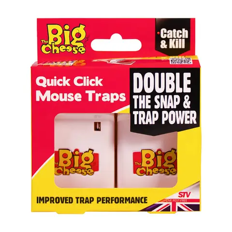 Big Cheese Quick Click Mouse Trap 2pk