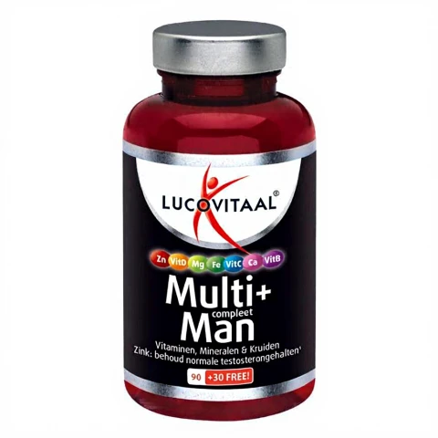 Lucovitaal Multi+ Vitaminen Compleet Man 120st