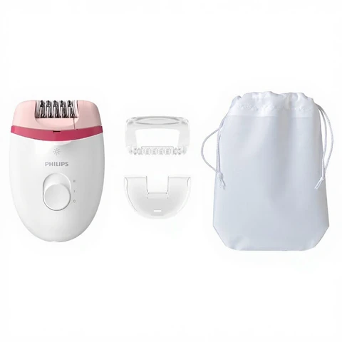 Philips BRE255/00 Satinelle Essential Épilateur sans fil - Rose/blanc