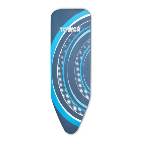 Tower Eclipse Replacement Cover for CeraGlide Plus Ironing Board, 100% Cotton, Black