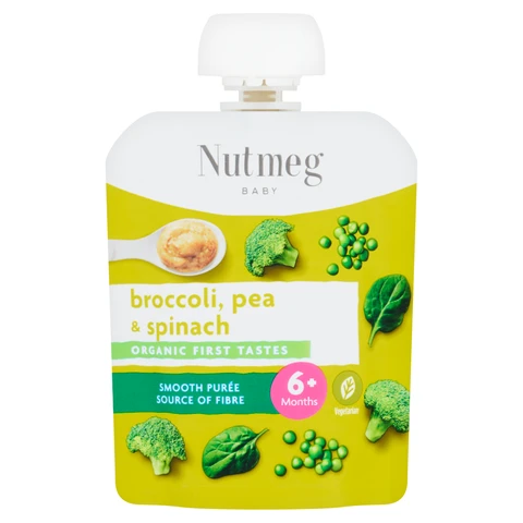 Morrisons Nutmeg Broccoli, Pea & Spinach Baby Food 6+ Months 70g
