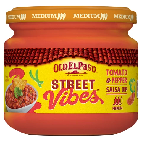 OLD EL PASO Street Vibes Tomato & Pepper Salsa Dip 312g