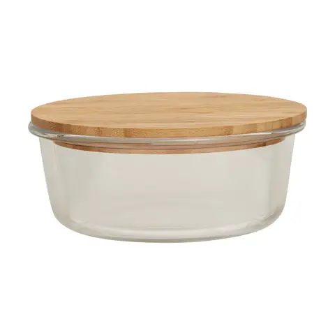 Maison by Premier Glass Container With Bamboo Lid 950ml