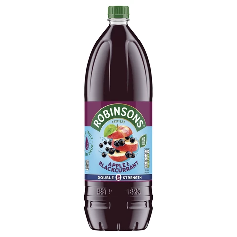 Robinsons No Added Sugar Squash Double Strength Apple & Blackcurrant 1.75L