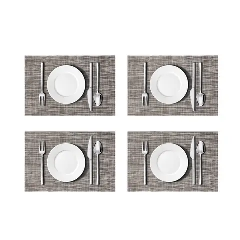 Placemats Easy Clean Rectangle Brown 4pcs