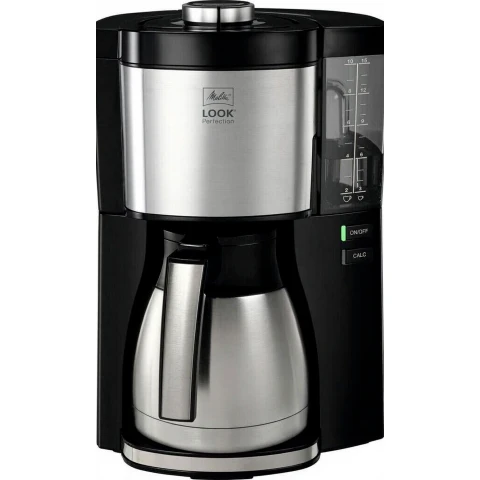 Melitta Look Therm Perfection - Filterkaffeemaschine - mit Thermokanne - Tropfstopp - 10 Tassen - Schwarz (1025-16)
