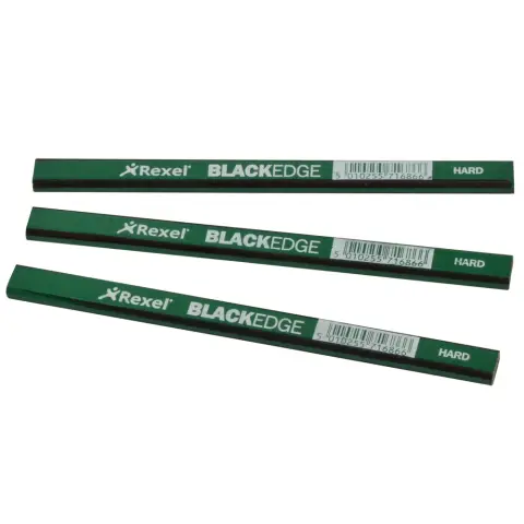 Blackedge Carpenters Pencils 12 Pack (Hard Graded Pencils)