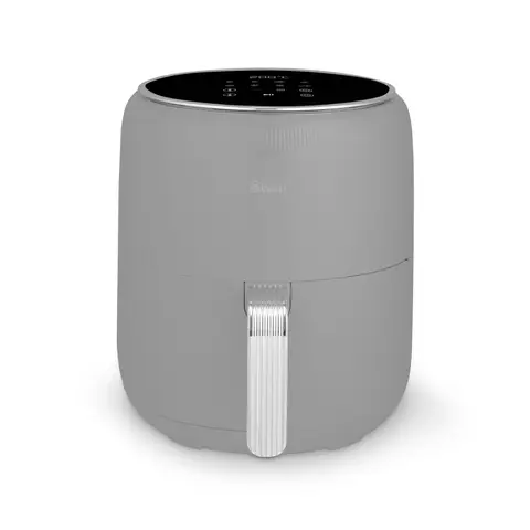 SWAN Retro Digital Air Fryer, 4.5 L, Grey, Swan Cyclone Technology, SD10513GRY