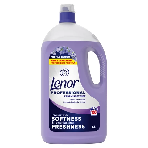 Lenor Professional Fabric Softener, Purple Bloom, 4l x  200 washes