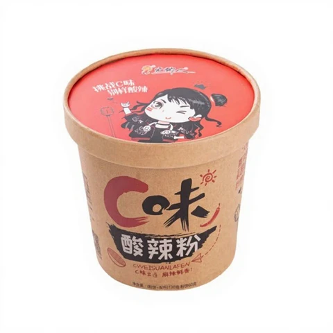 Jiaxiangren C Geschmack Scharf-saure Fadennudeln 130g