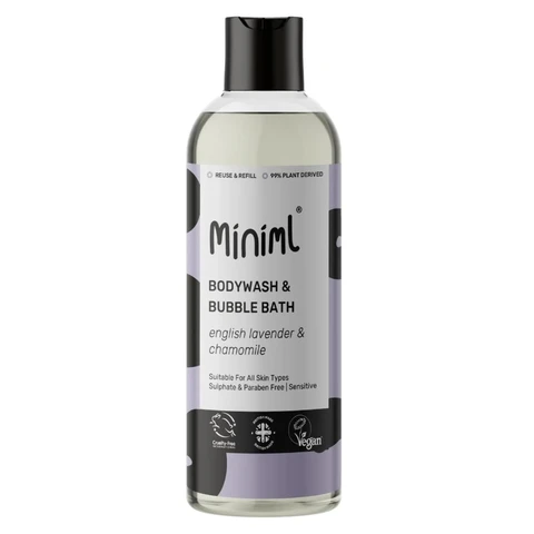 Miniml Bodywash & Bubble Bath Lavender & Chamomile 500ml