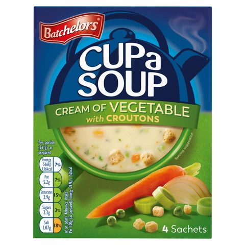 Batchelors Cup a Soup Cream of Vegetables & Croutons 122g