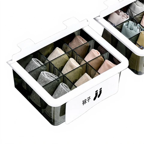 Evershine 9-Fächern-Schubladen-Organizer für Unterwäsche, abnehmbare Schotten, staubdicht, grün