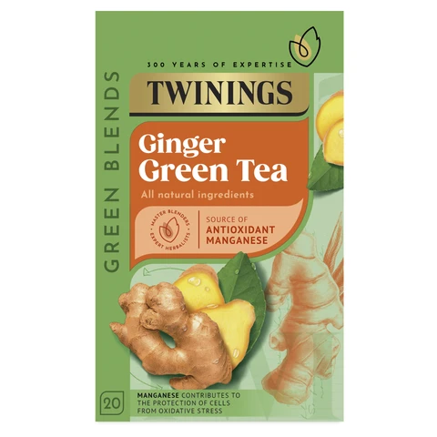 Twinings Green Tea & Ginger 20 Tea Bags 40g