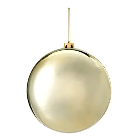 WeRChristmas Gold Large Gloss Shatterproof Bauble, 20 cm