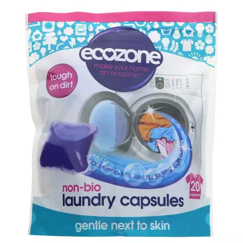 Ecozone Laundry Capsules Non Bio 20 Capsules