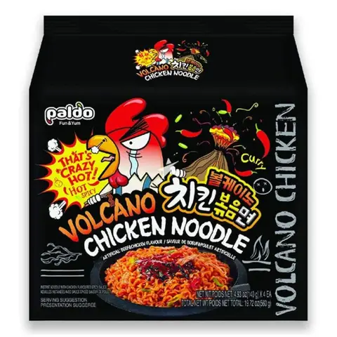 Paldo Volcano Chicken Noodle 140g (4 pack) 