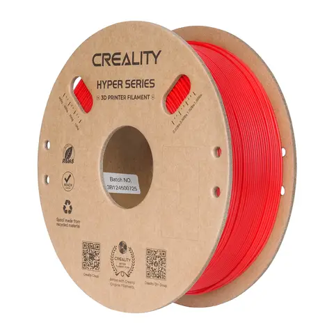 Creality Hyper PLA Red 1KG , High-Speed 30-600mm/s, Dimensional Accuracy +/-0.02mm, Compatible with Most FDM 3D Printers, 1KG (2.2lbs) Spool