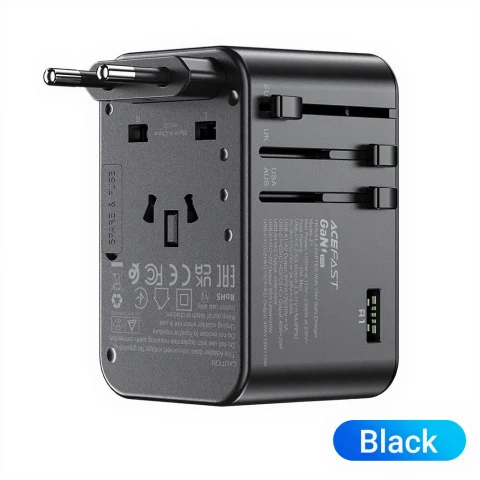 ACEFAST Z1 75W Multi-Function Adapter - USB-C*3/ USB-A*2 (UK, EU, USA, AUS)
