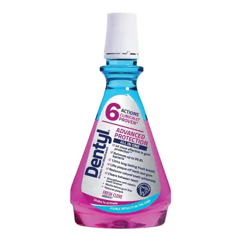 Dentyl Advanced Protection Alcohol-Free Fresh Clove Mouthwash 500ml