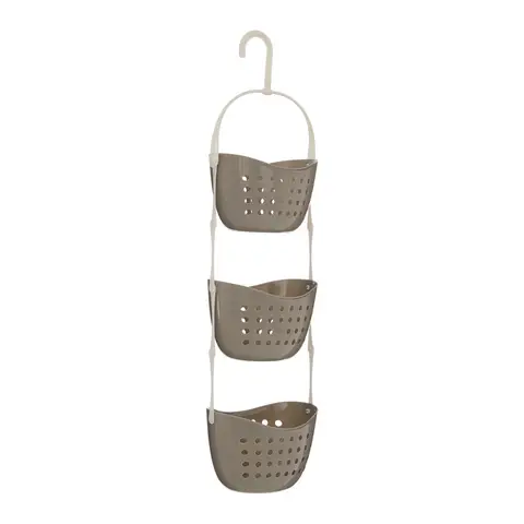 Essentials by Premier 3 Tier Grey Shower Caddy