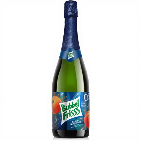 DubbelFrisss Dubbel Frisss Bubble Fruit 0% Champagner-Frucht-Erfrischungsgetränk 750 ml