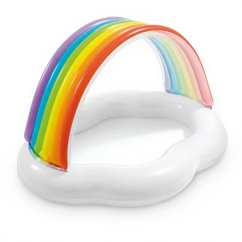 INTEX RAINBOW CLOUD BABY POOL, 142x119x84CM