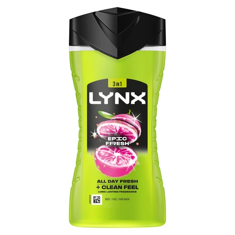 Lynx 3-in-1 Body Wash Epic Fresh 225ml