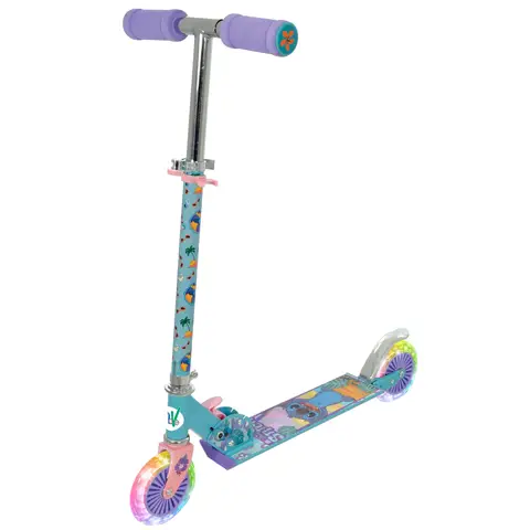 Stitch Folding Inline Scooter with Light Up Wheels