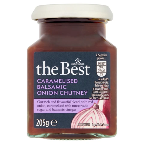 Morrisons The Best Caramelised Balsamic & Onion Chutney 205g