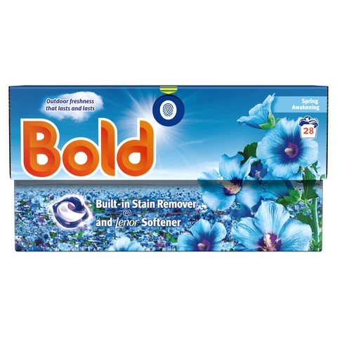 Bold PODS Washing Liquid Laundry Detergent Capsules, Spring Awakening, 28 Washes