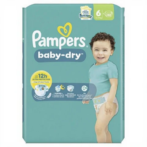 Pampers Baby Dry Gr. 6 13-18kg Single Pack 22 Stück