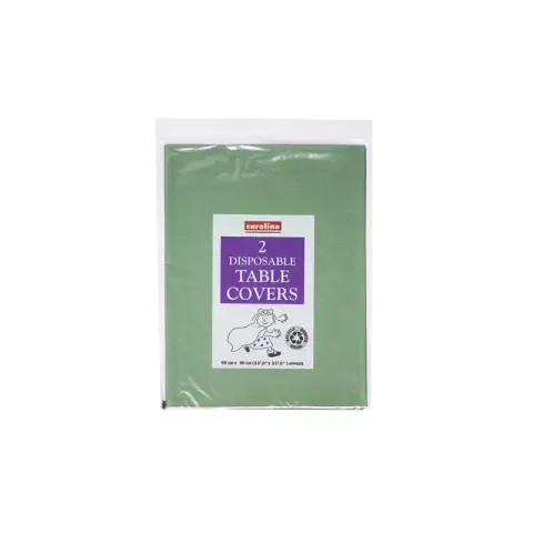 Caroline Tablecloth Paper Disposable Square Dark Green 90x90cm, Pack of 2