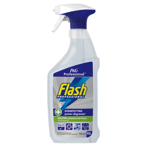 Flash Professional K6 Disinfecting Power Degreaser Cleaning Spray 750ml