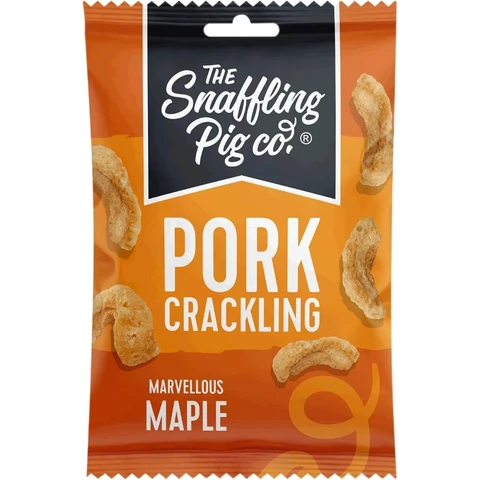 The Snaffling Pig Marvellous Maple Pork Crackling 40g