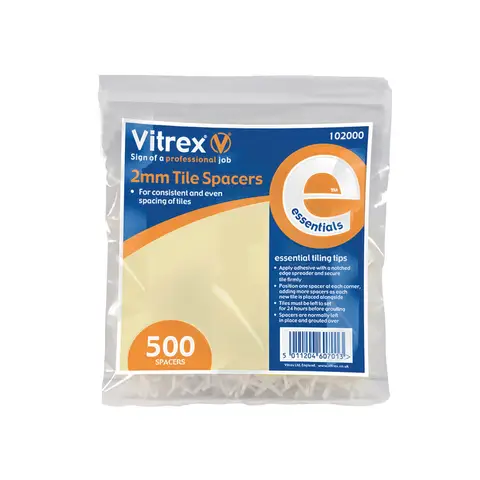Vitrex Essential Tile Spacers 2mm (Pack 500)
