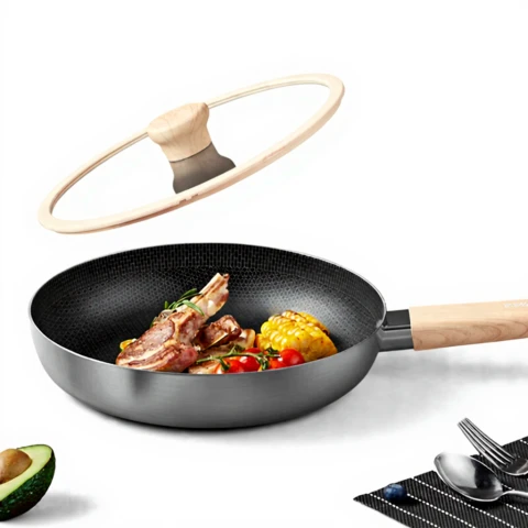 Poêle à frire - Poêle en acier inoxydable 316 - Cuisinière à induction à gaz - B.Duck