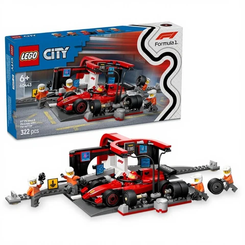 LEGO 60443  Arrêt au stand de F1 avec voiture Ferrari