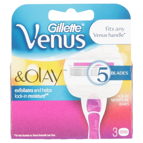 Venus Comfortglide Sugarberry plus Olay Razor 5 Blades (3-piece)