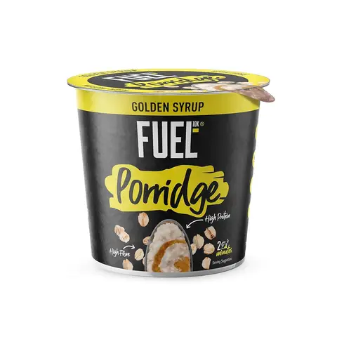 Fuel 10K High Protein Boosted Porridge Golden Syrup 70g