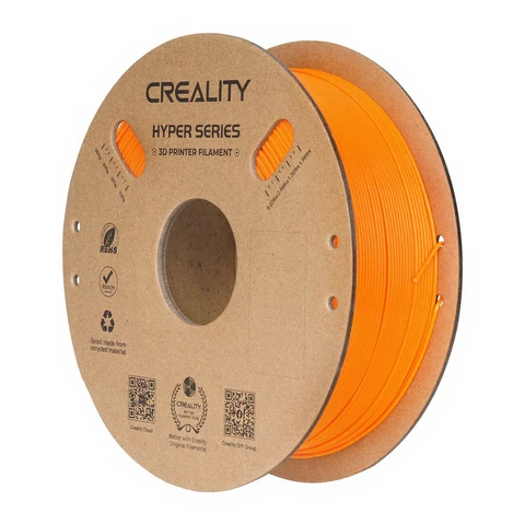 Creality Hyper PLA Orange 1 kg Hochgeschwindigkeit 30–600 mm/s, Formgenauigkeit ±0,02 mm, Kompatibel mit den meisten FDM-3D-Druckern, 1 kg (2,2 lbs) Spule