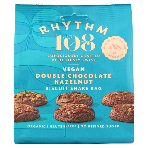 Rhythm 108 Double Choco Hazelnut Biscuits 135g
