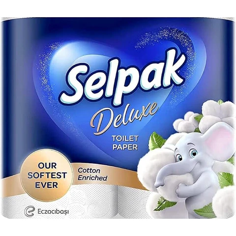 Selpak Toilet Paper 4 Roll 3ply deluxe Deluxe 4 Roll