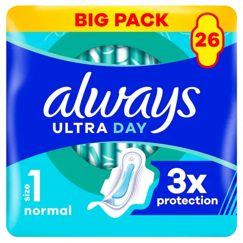 Always Ultra Day Sanitary Towels Normal (Size 1)  26 Pads