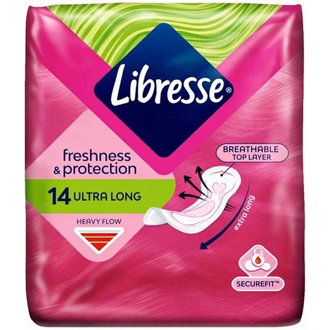 Libresse Serviettes Hygiéniques Invisible Super x14