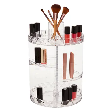 Maison by Premier Beauty 3 Tiered Round Revolving Cosmetics Organiser