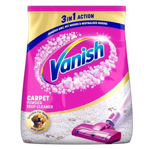 Vanish Gold Oxi Action Carpet Care Vacuum Up Powder, 650g