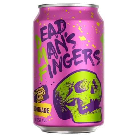 Dead Man's Fingers Passionfruit Rum & Lemonade 330ml (Abv 5%)